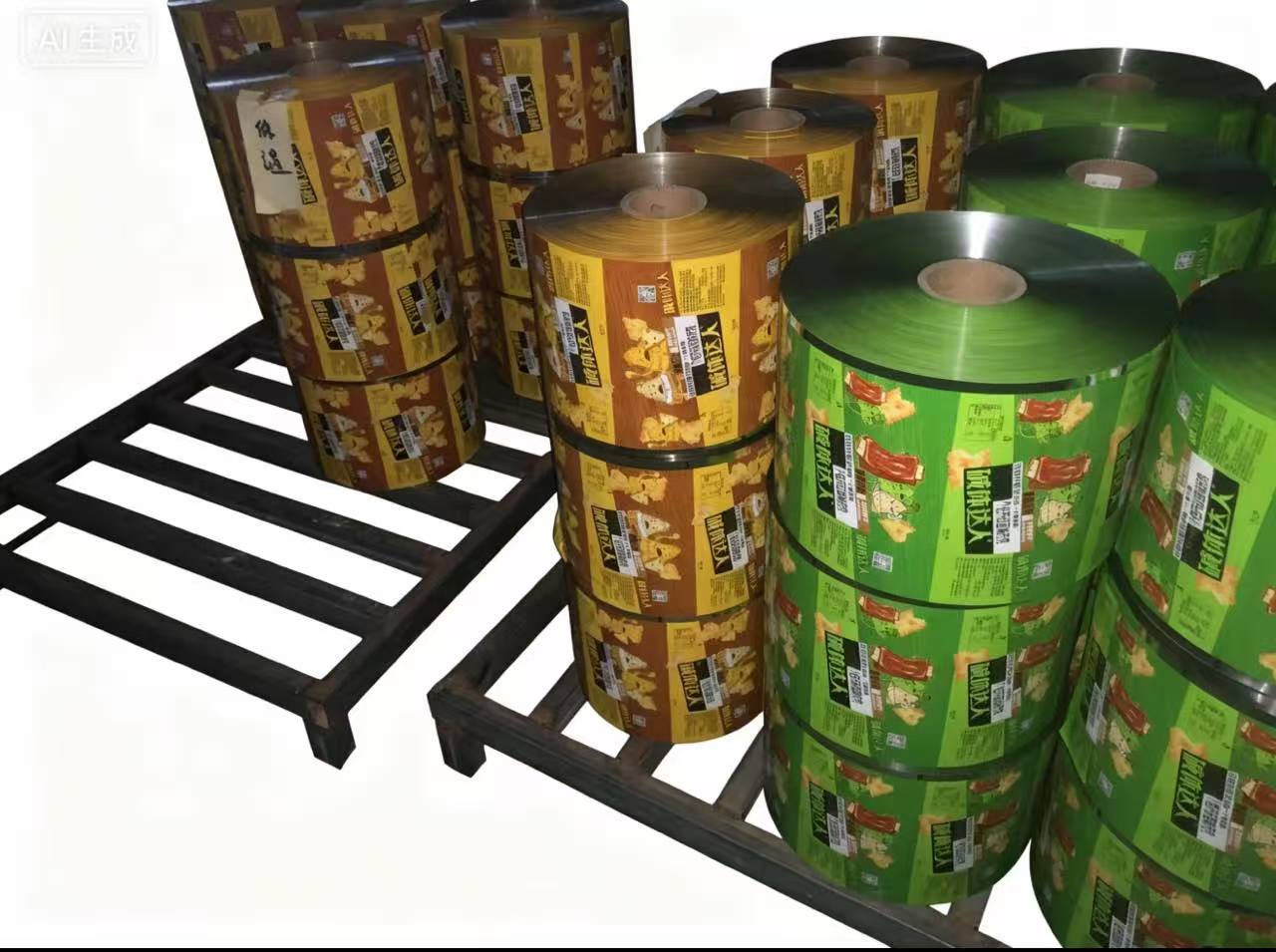 Roll film packaging bags